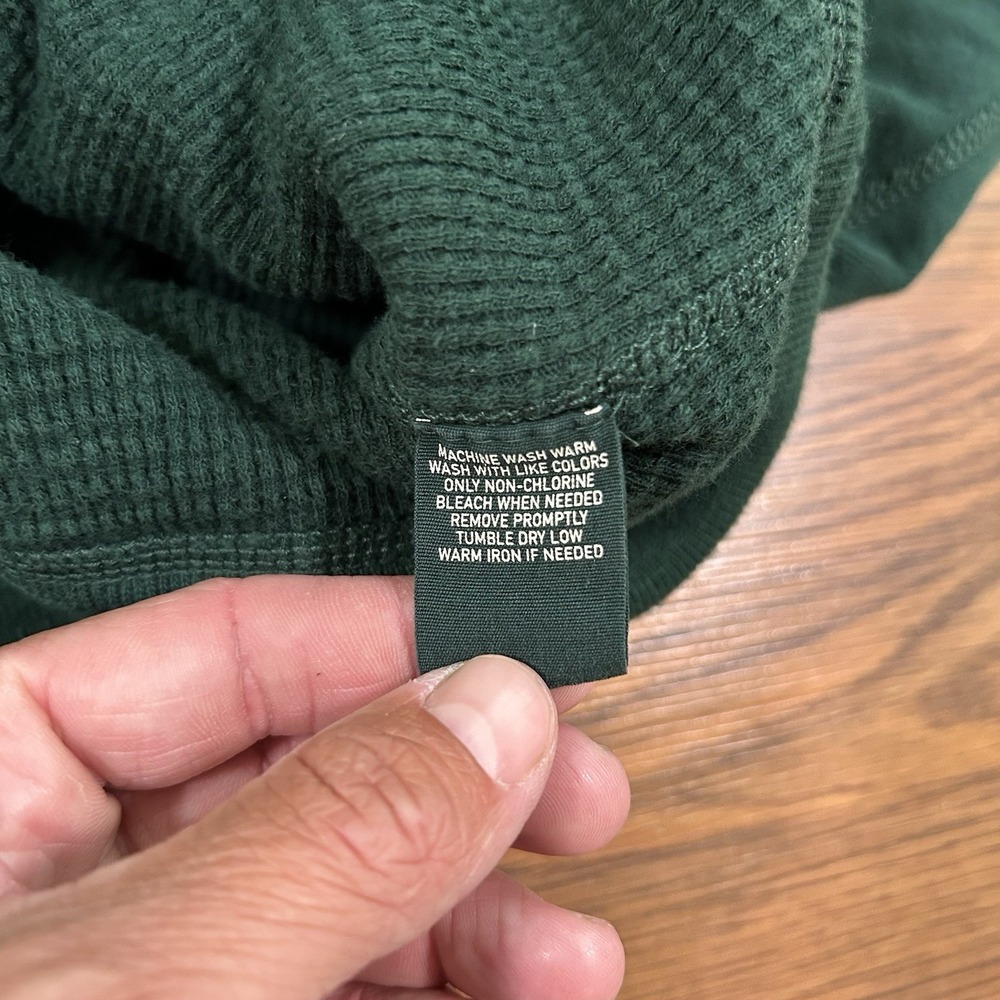 Polo Ralph Lauren Sweatshirt Mens XL Waffle Thermal Lined Double Knit Pullover - Picture 5 of 12